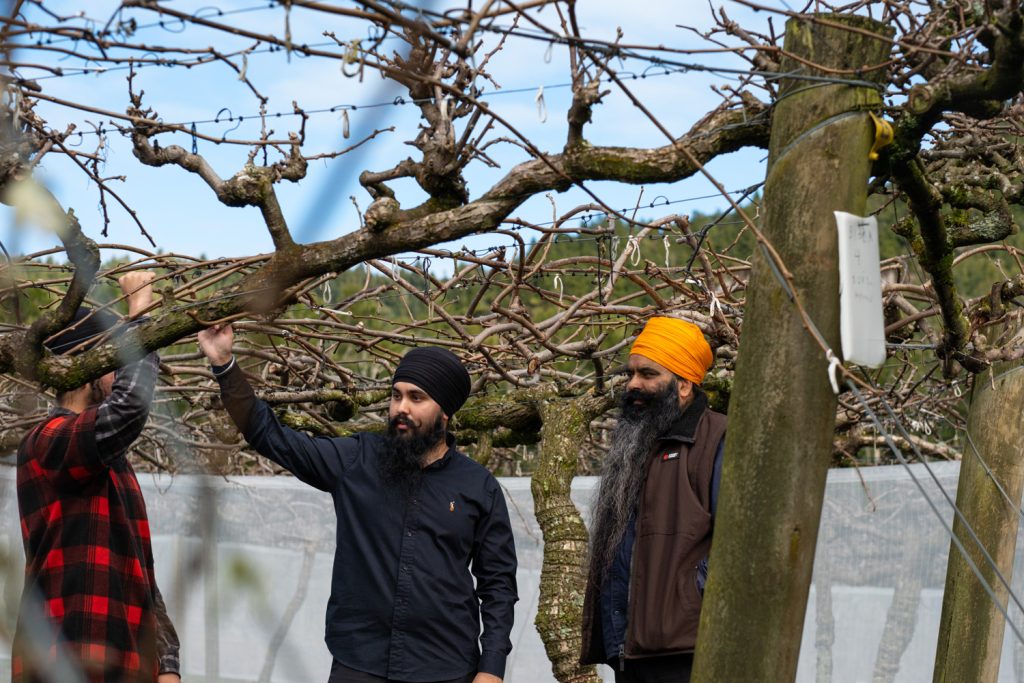 Palvinder Singh and his two sons Jaskaran and Jasraj
